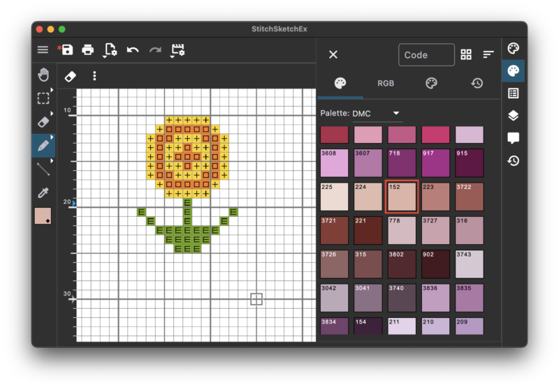StitchSketchEx 101.1 - Creating a new chart