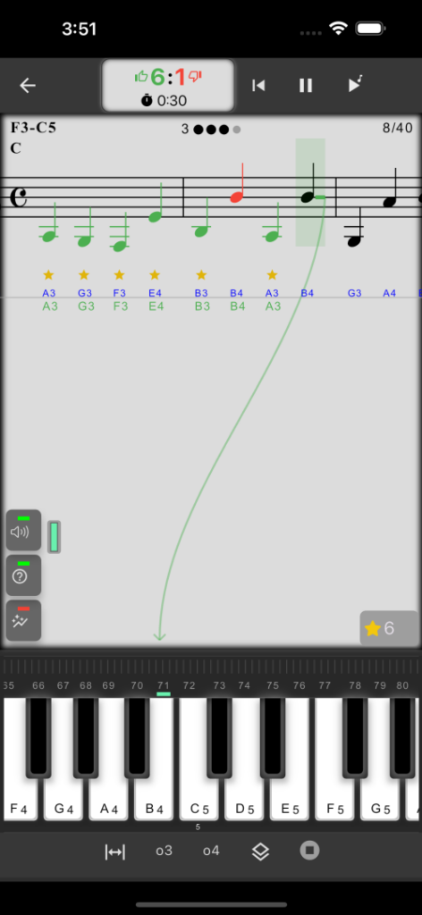 MusicKeyRoll: Sight Reading Practice App
