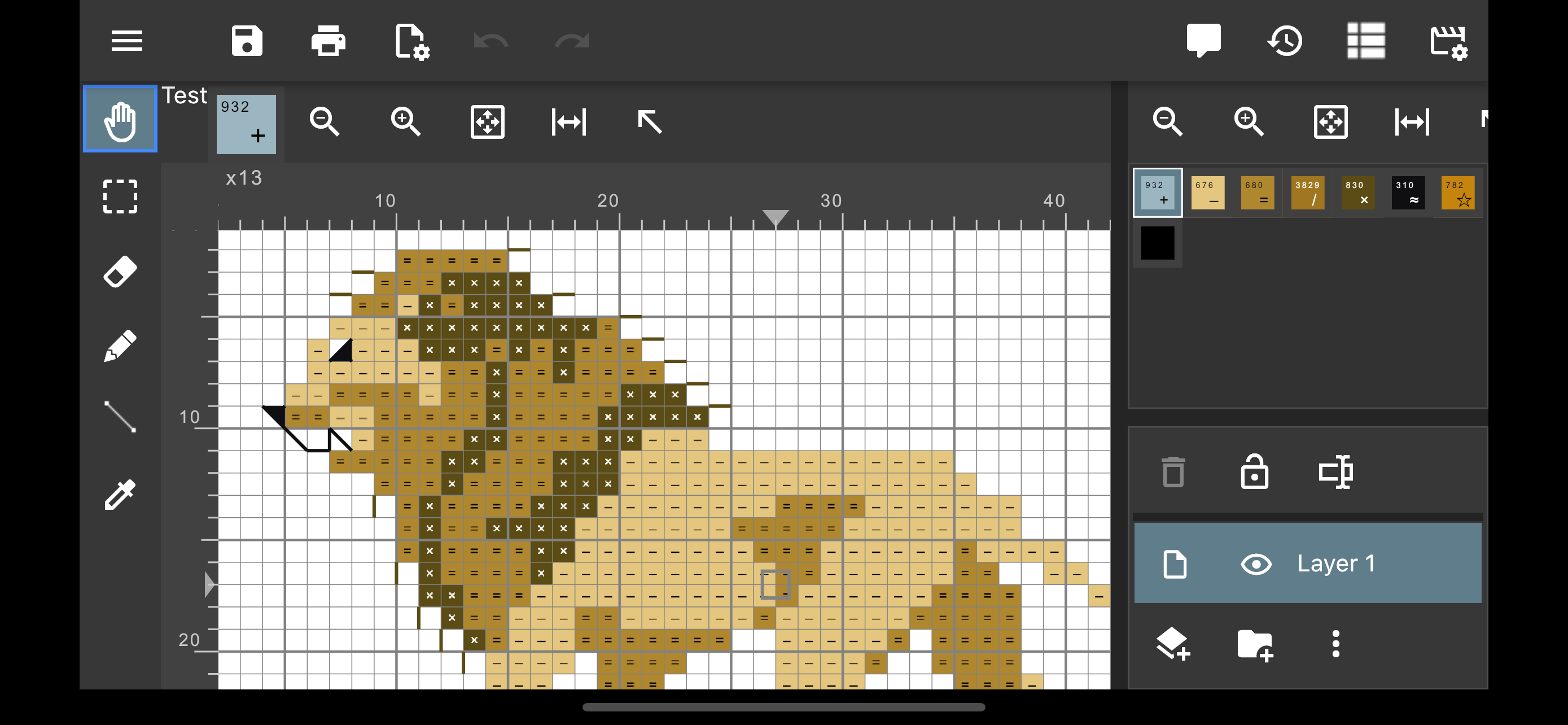 StitchSketchEx chart design app screenshot
