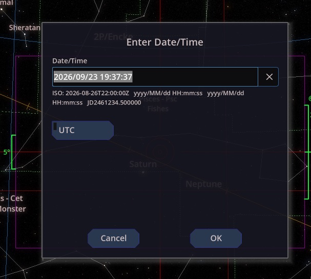 Enter Date/Time