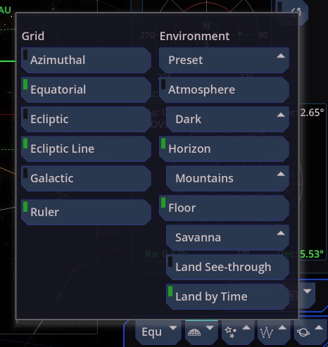 Grids, ground, and sky brightness