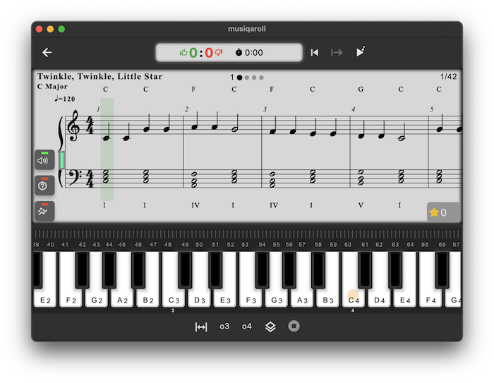 MusicKeyRoll: Sight Reading Practice App