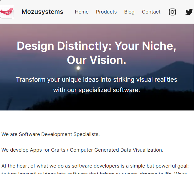 Mozusystems Web site